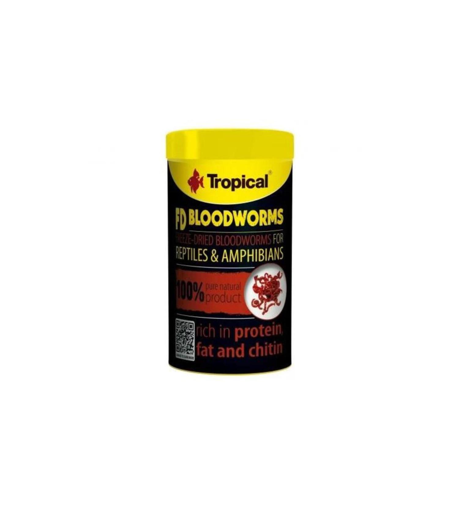Tropical Fd Bloodworms Bloodworms 250ml 17gr