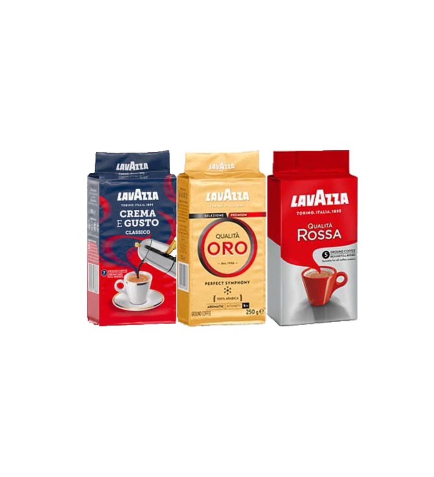 LavAzza Filter Coffee Set (ROSSA-ORO-GUSTO) 250 gr X 3 Pieces - Buy Online on GoSupps.com