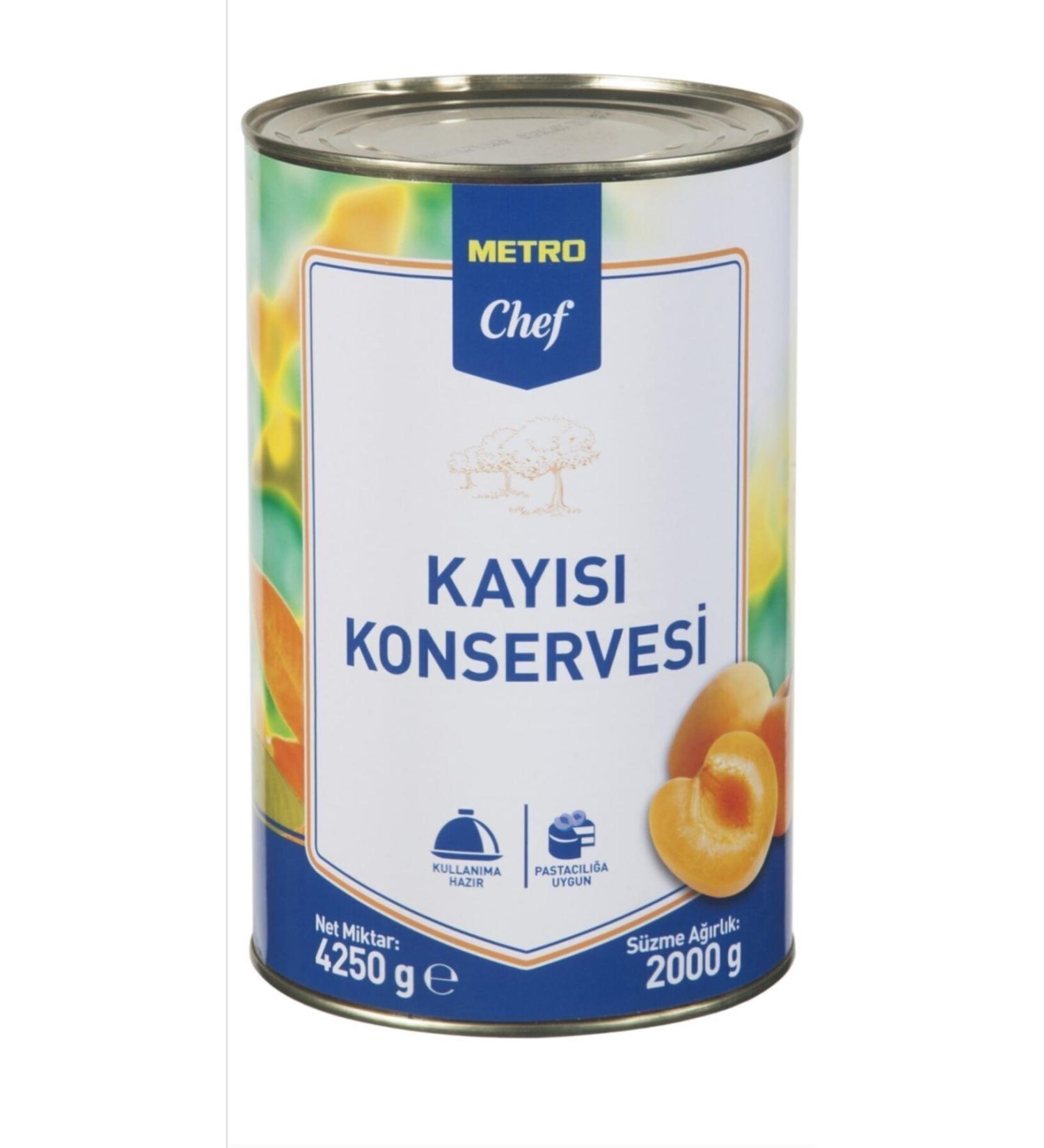 METRO Burfez - Apricot Canned 4250 G- Canned Apricot