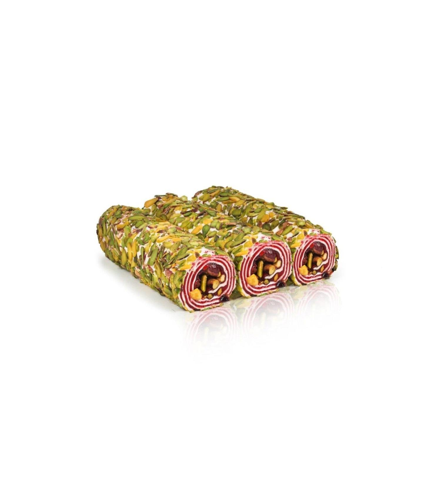 ACTORCINIZ Special Wrapped Turkish Delight with Pistachio and Pomegranate 1 Kg