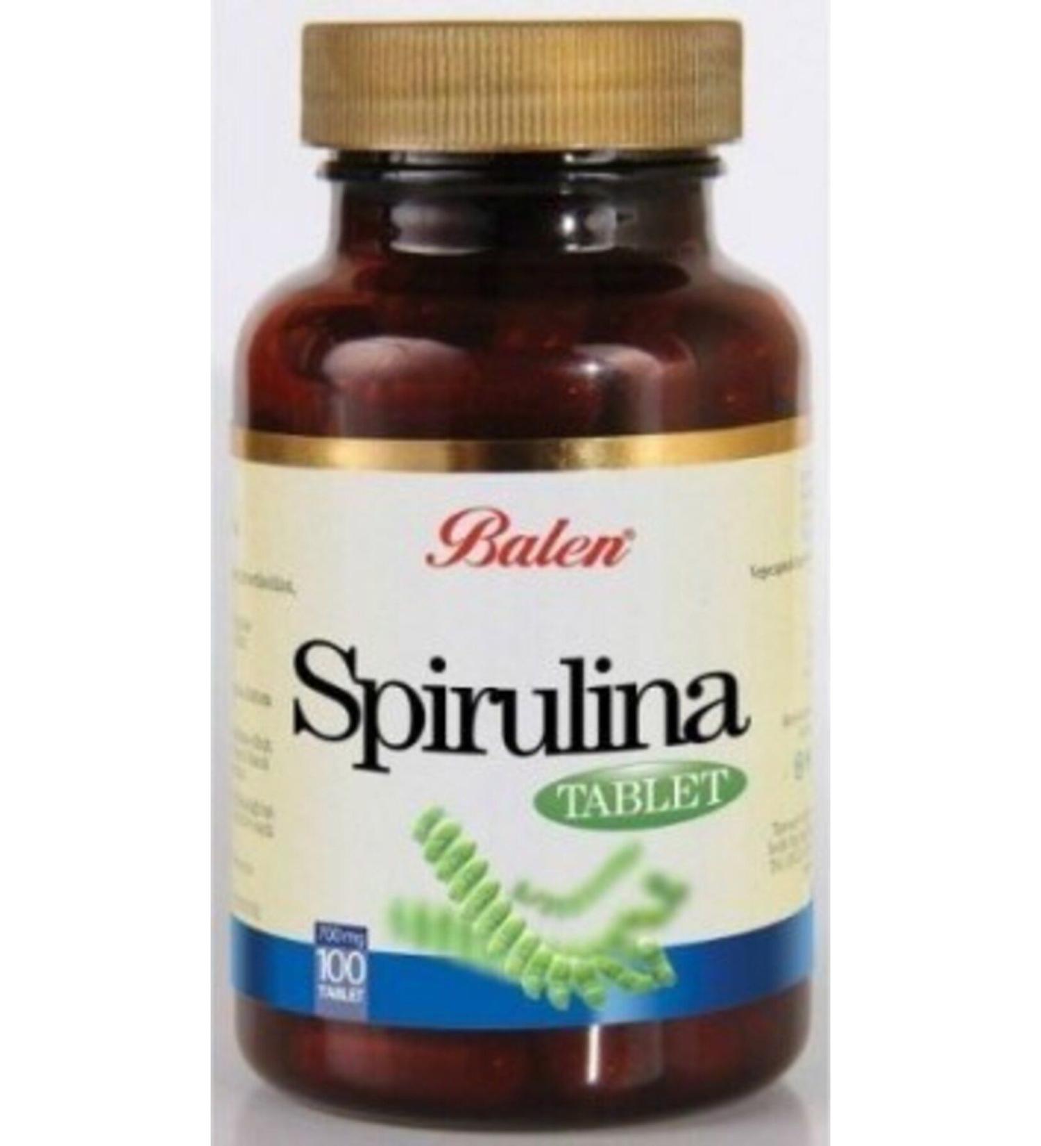 Balen 1 Piece Spirulina 740 Mg 100 Tablets