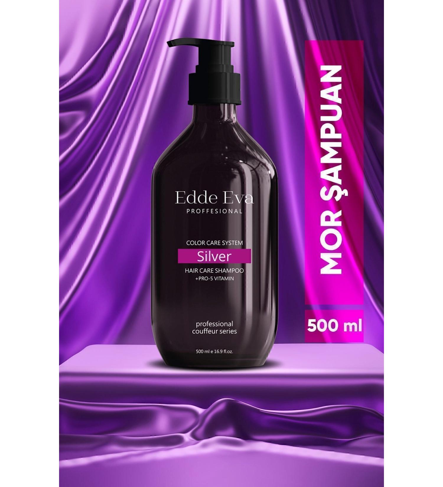 Edde Eva Silver Purple Shampoo 500ml Anti-Orange High Performance - Buy Online on GoSupps.com