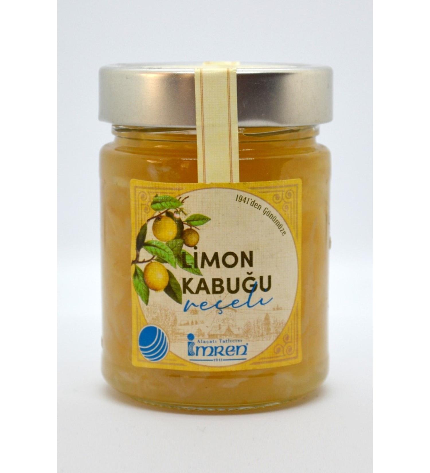 IMREN ALACATI DESSERT & GUM Imren Alacati Lemon Peel Jam 320gr - Buy Online on GoSupps.com