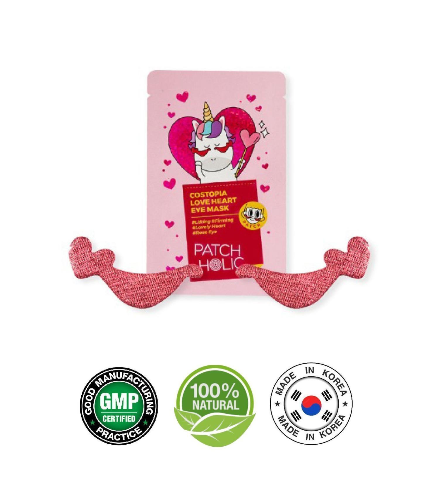 PATCH HOLIC Revitalizing Eye Mask - Costopia Love Heart Eye Mask - Buy Online on GoSupps.com