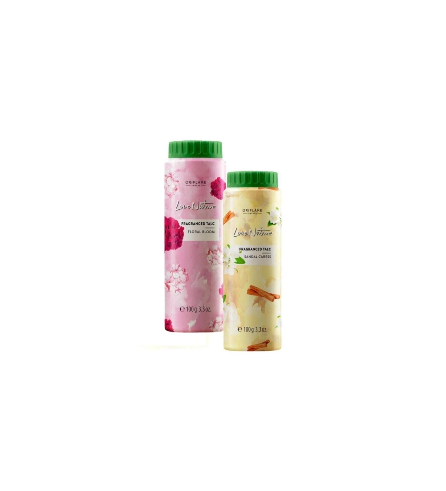 Oriflame Love Nature Floral Bloom Body Powder + Love Nature Sandal Caress Body Powder