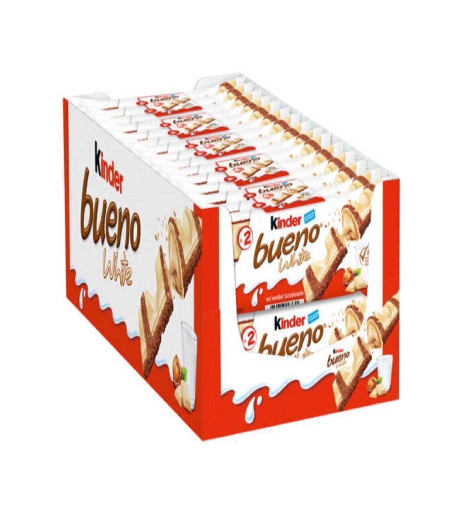 Kinder Bueno White 43 Gr 30 Pieces Bueno 43gr X 30 Pieces