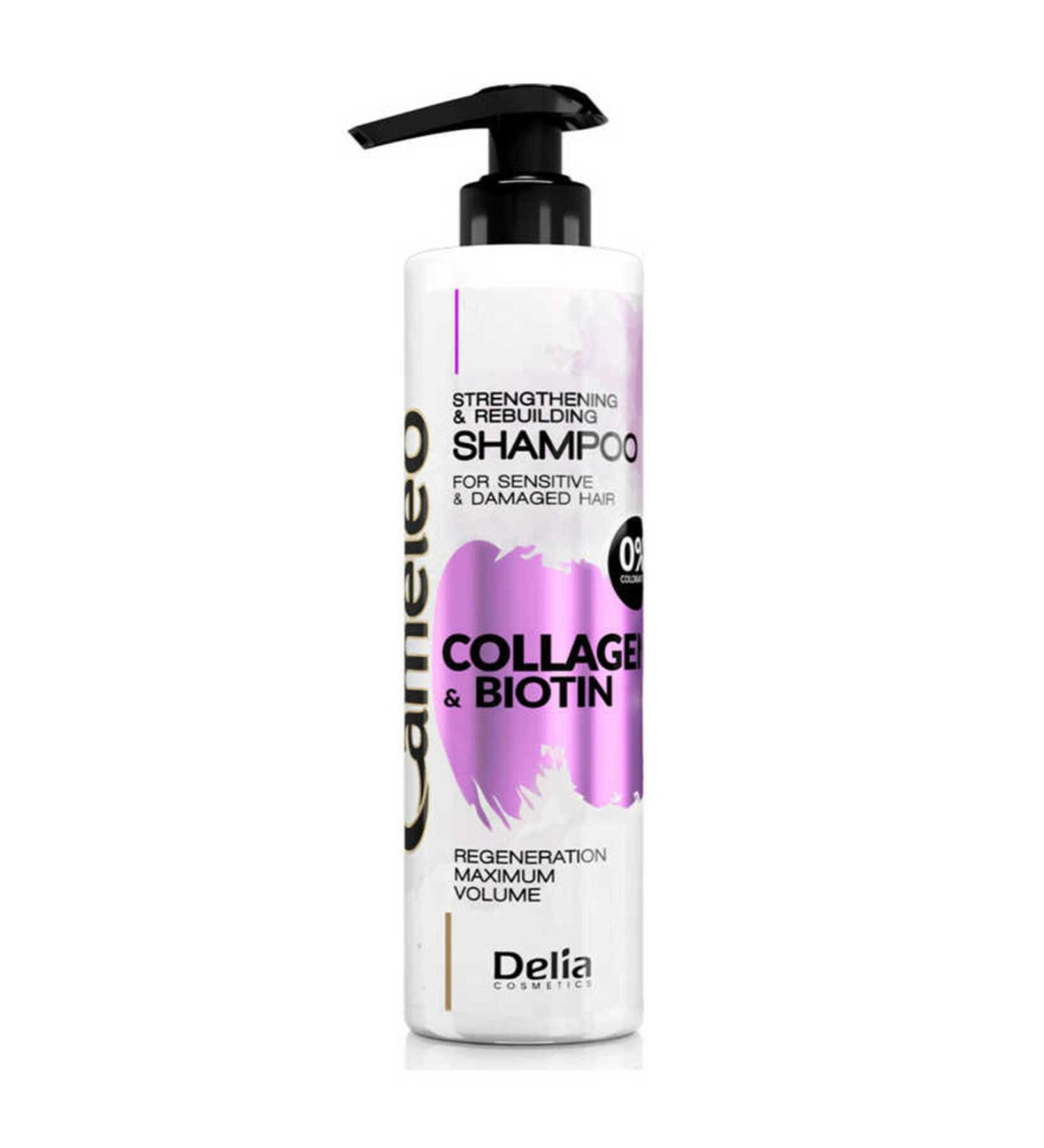 Cameleo Delia Cosmetics Strengthening and Restructuring Shampoo with Collagen and Biotin 250 ml