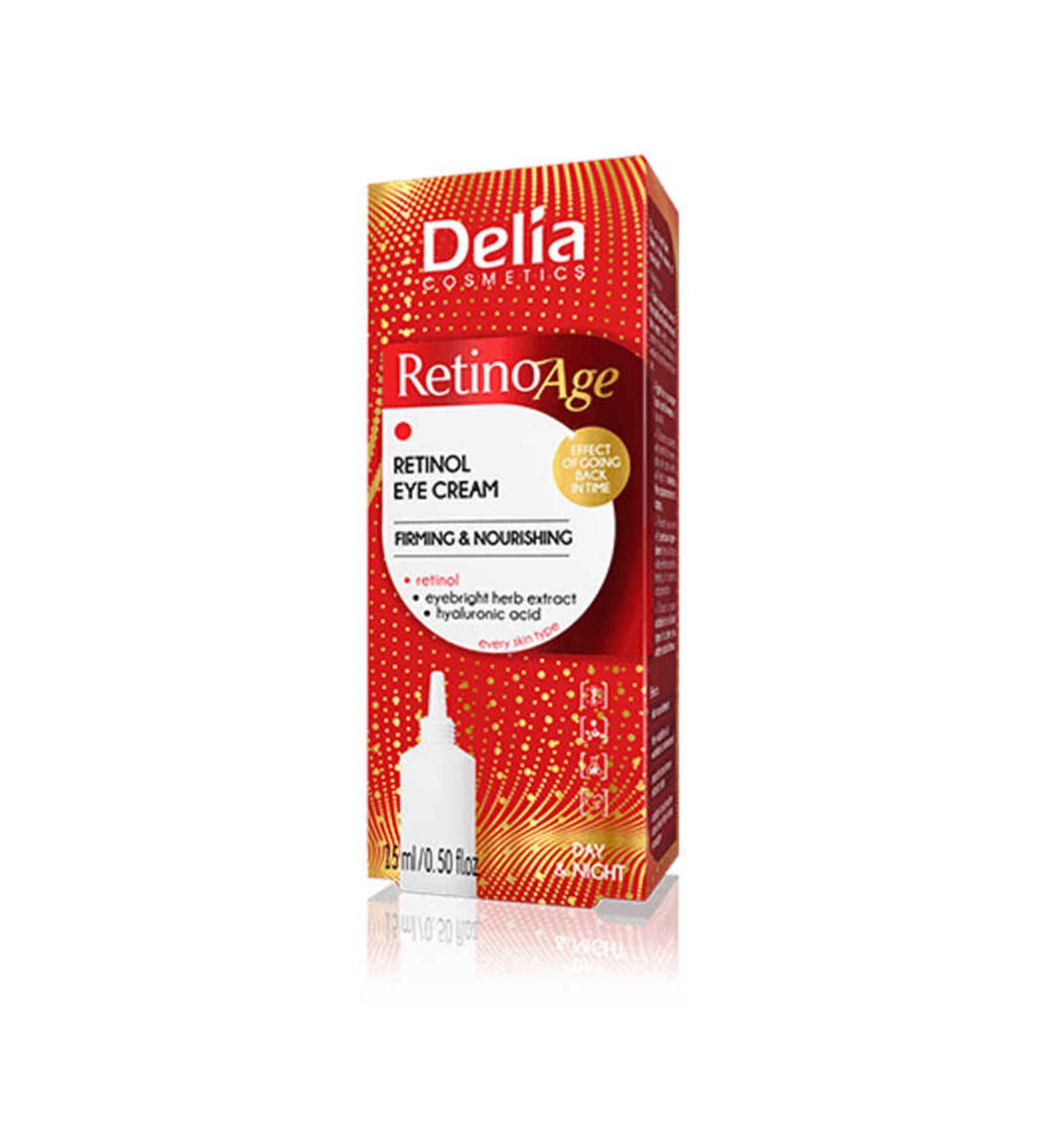 Delia Cosmetics Retinol Firming and Nourishing Eye Cream 15 ml