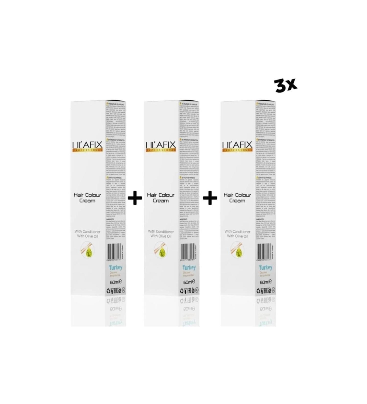 Lilafix 1/1 Blue Black 3-Pack Cream Tube Dye 60 Ml.