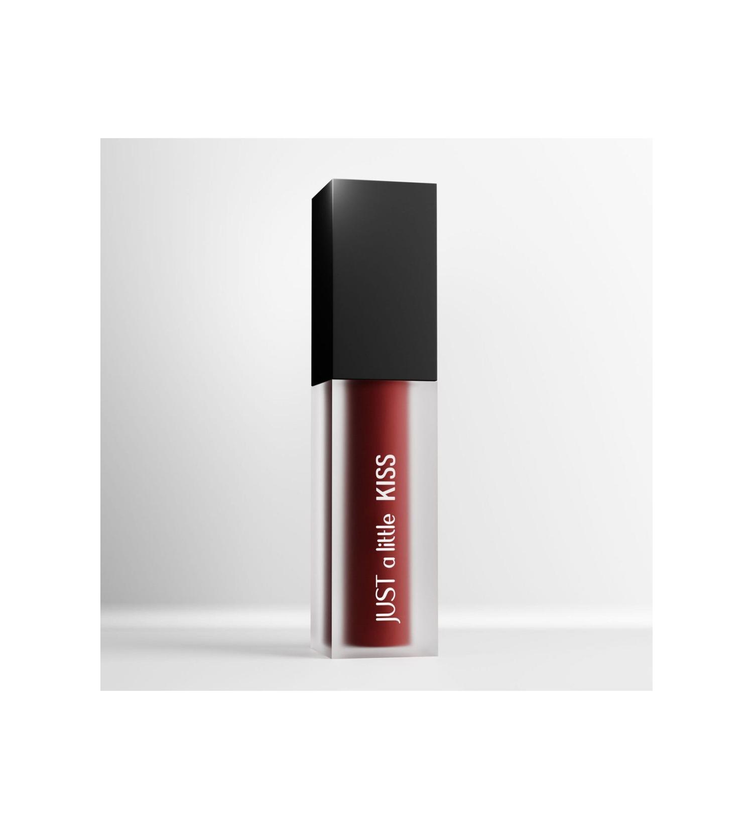 JUST A LITTLE Kiss - Crimson D04 - Liquid Matte Lipstick Matte Lipstick - Buy Online on GoSupps.com