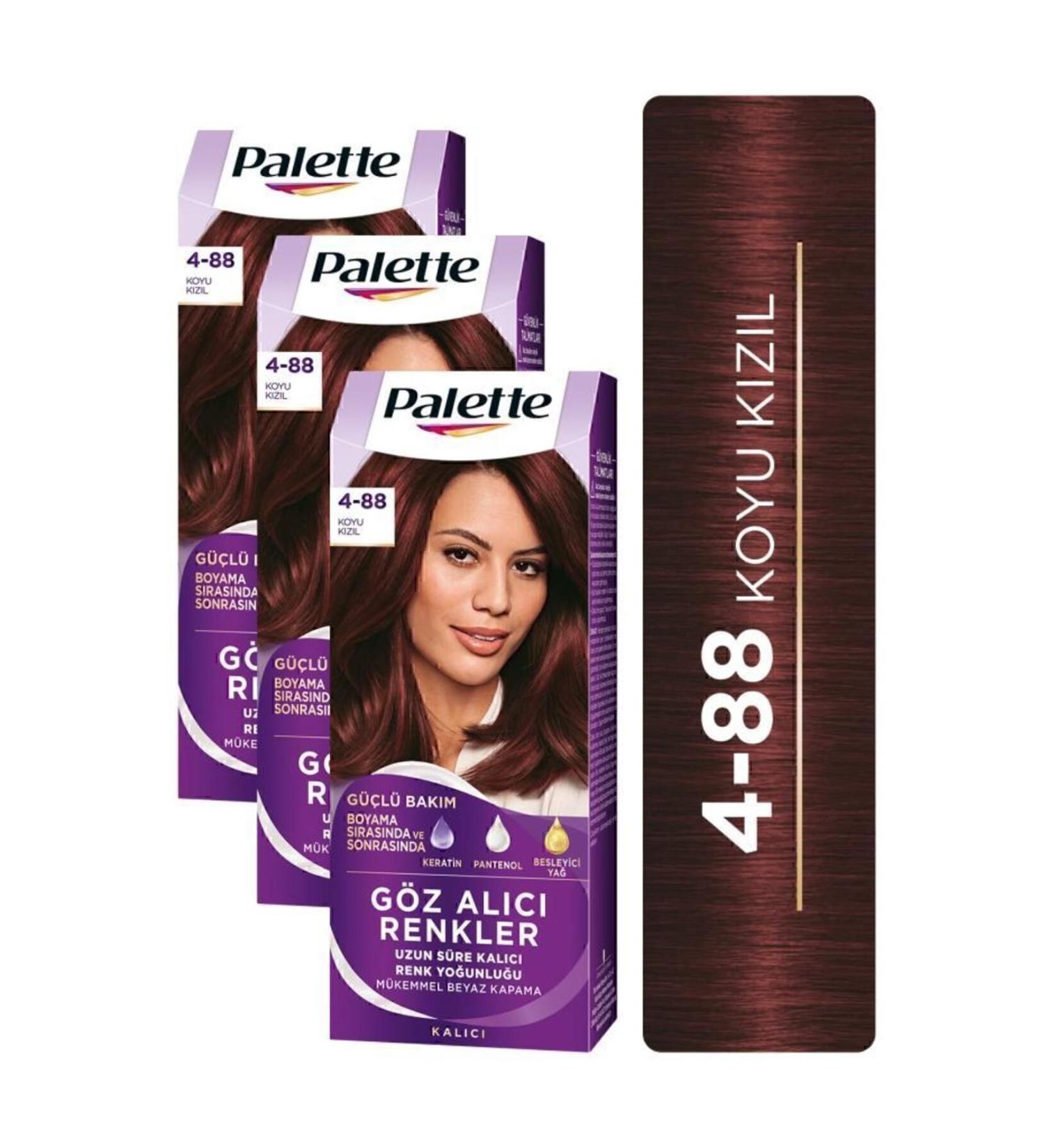 Eye-Catching Colors in Palette 4-88 Dark Red X3 Pieces