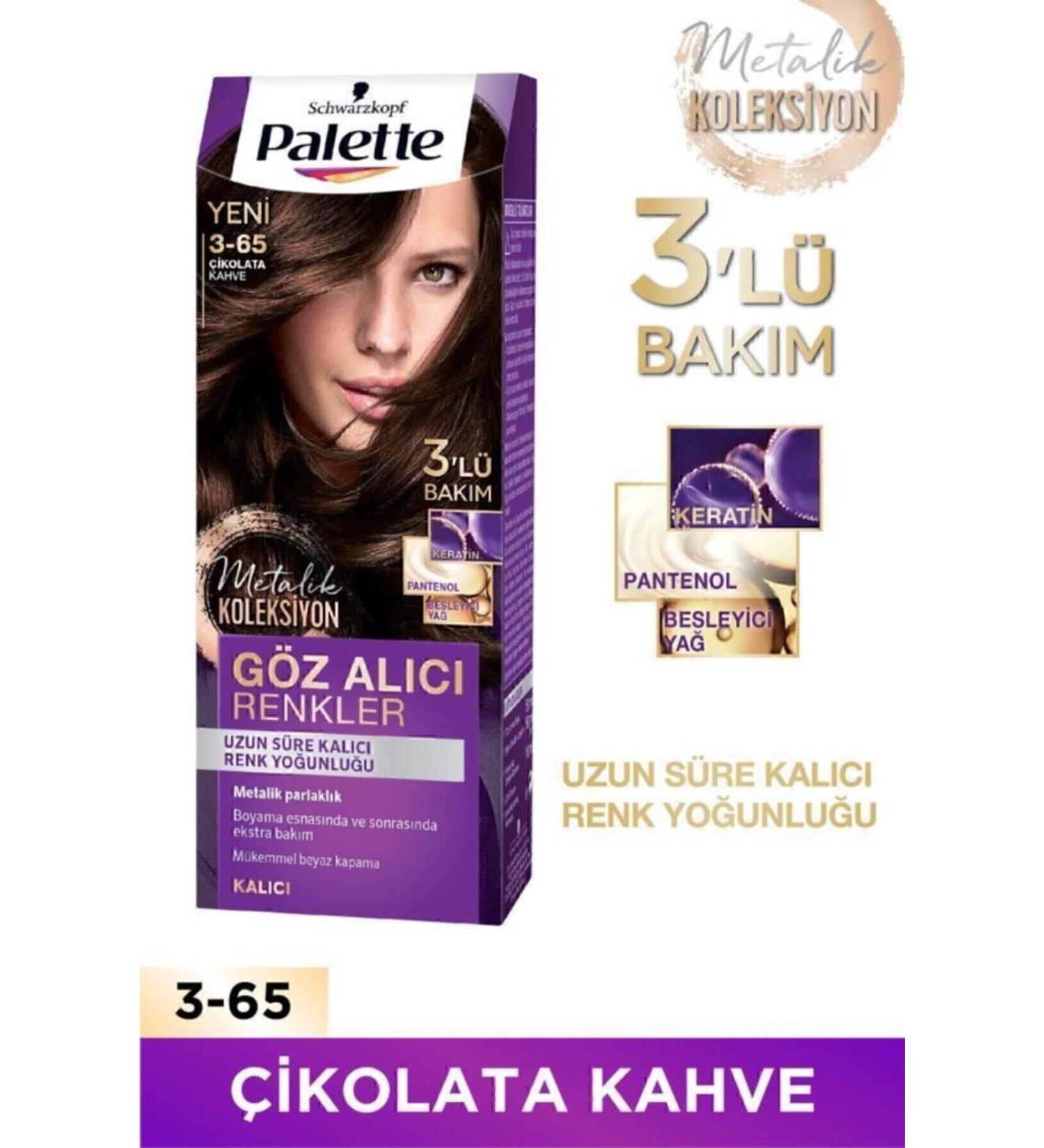 Eye-Catching Colors in Palette Chocolate Brown 3-65 Hair Dye - Buy Online on GoSupps.com