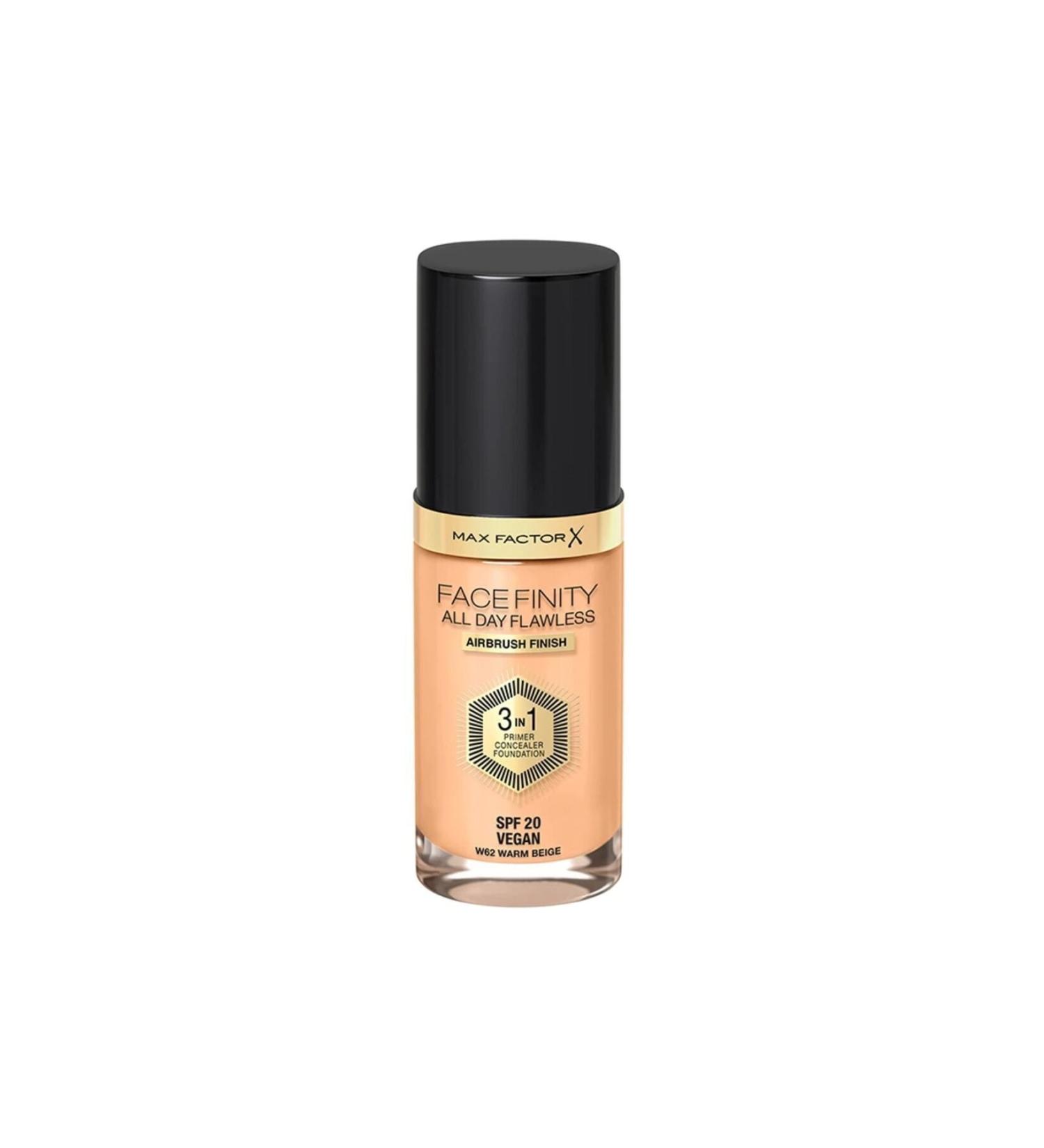 Max Factor Facefinity 3 in 1 Permanent Foundation 62 Warm Beige GK RN77 - Buy Online on GoSupps.com