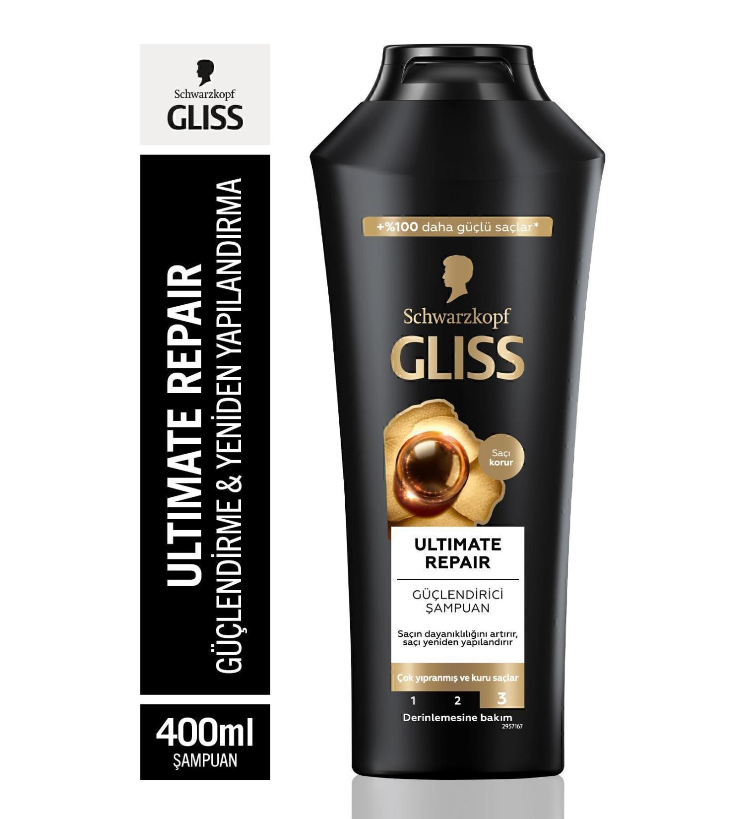 Gliss Ultimate Repair Shampoo 400 ML - Buy Online on GoSupps.com