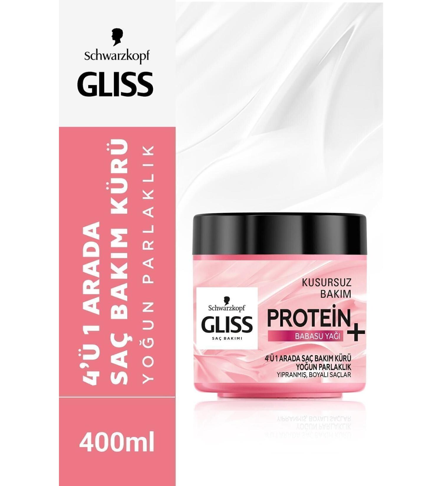 Gliss 4 in 1 Intense Shine Hair Care Cure - With Babasu Oil 400 ml - Buy Online on GoSupps.com