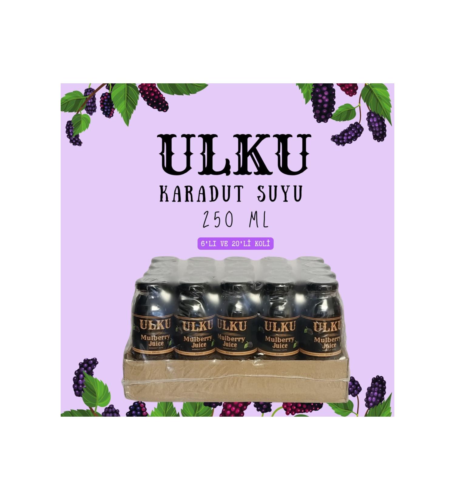 ULKUFOOD Ulku Black Mulberry Juice -250 ml - Box of 20