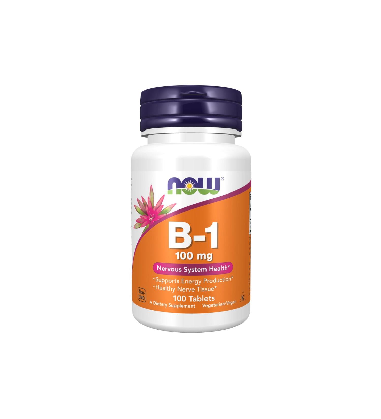 Now Vitamin B-1 100 Mg 100 Tablets
