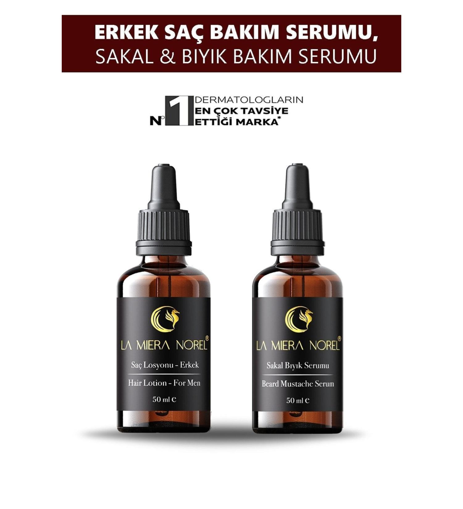 La Miera Norel Men's Hair Growth Aid Serum Beard Growth Aid Serum & Moustache Growth Aid Serum - Buy Online on GoSupps.com