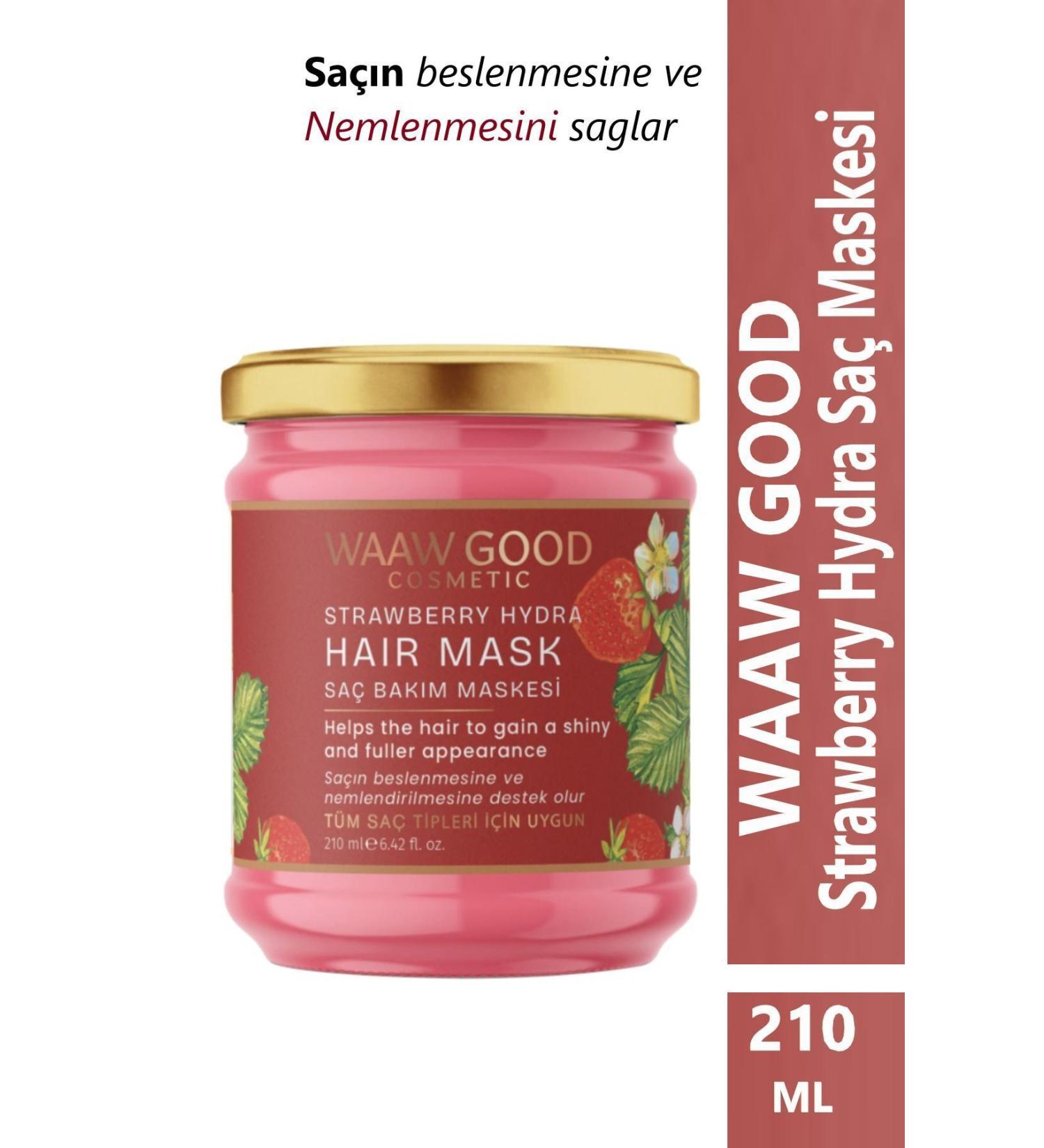 WAAW GOOD Strawberry Hydra Hair Care Mask 210 Ml - Buy Online on GoSupps.com