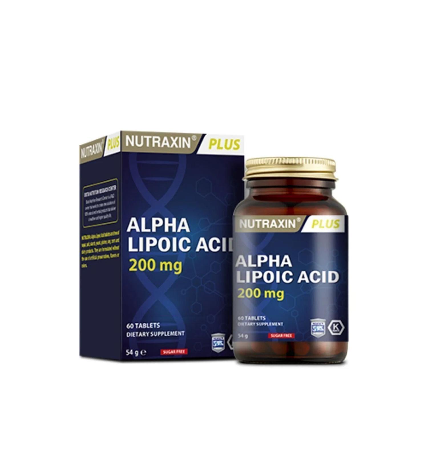 Nutraxin Alpha Lipoic Acid 200 Mg 60 Tablets Pack of 5