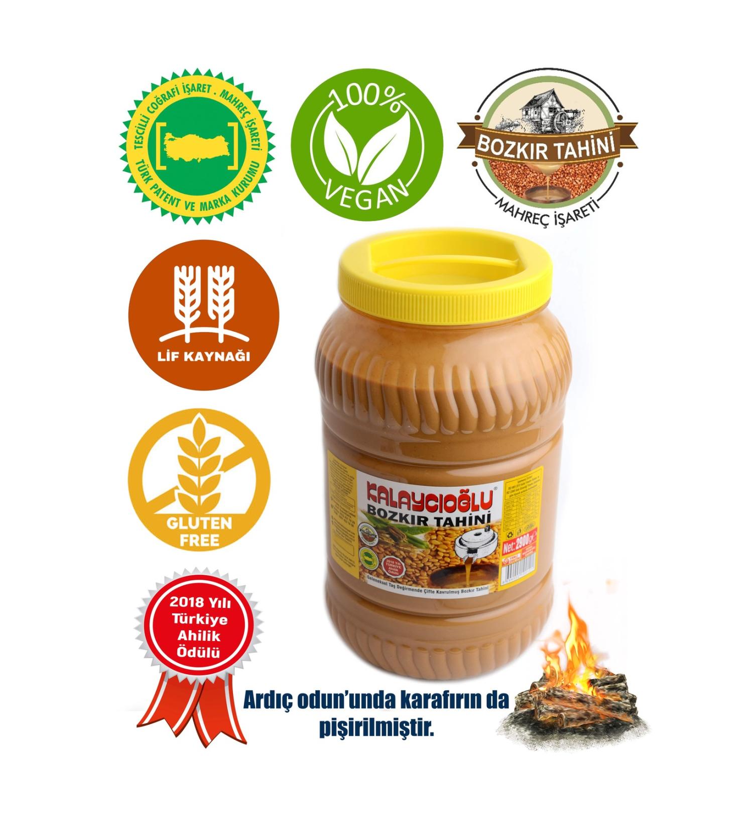 Kalayc o lu Bran-Free Bozk r Tahini 2900 Gr.