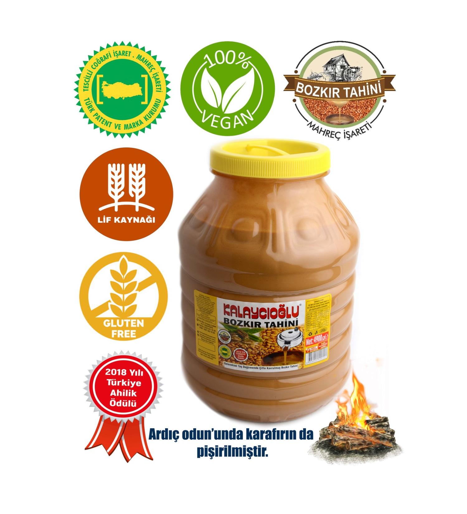 Kalayc o lu Bran-Free Bozk r Tahini 4900 Gr.