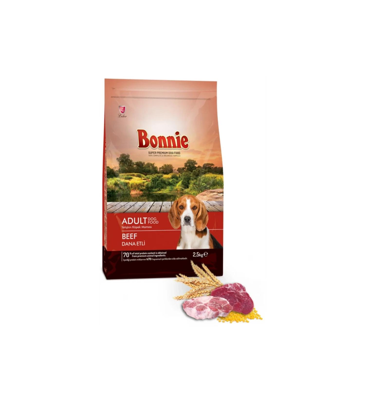 Bonnie Steak Adult Dog Food 2.5 Kg