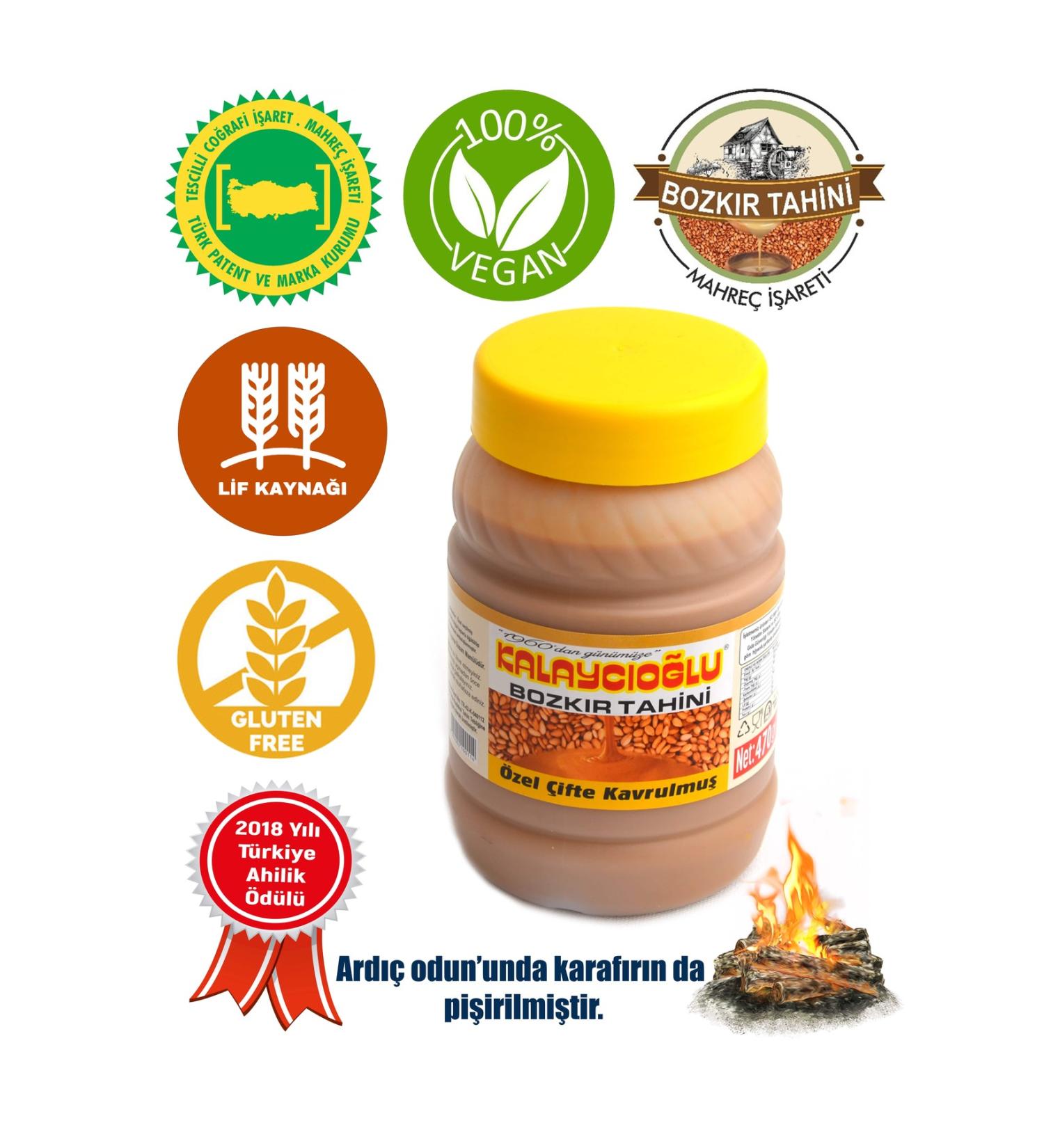 Kalayc o lu Bran-Free Bozk r Tahini 470 Gr.