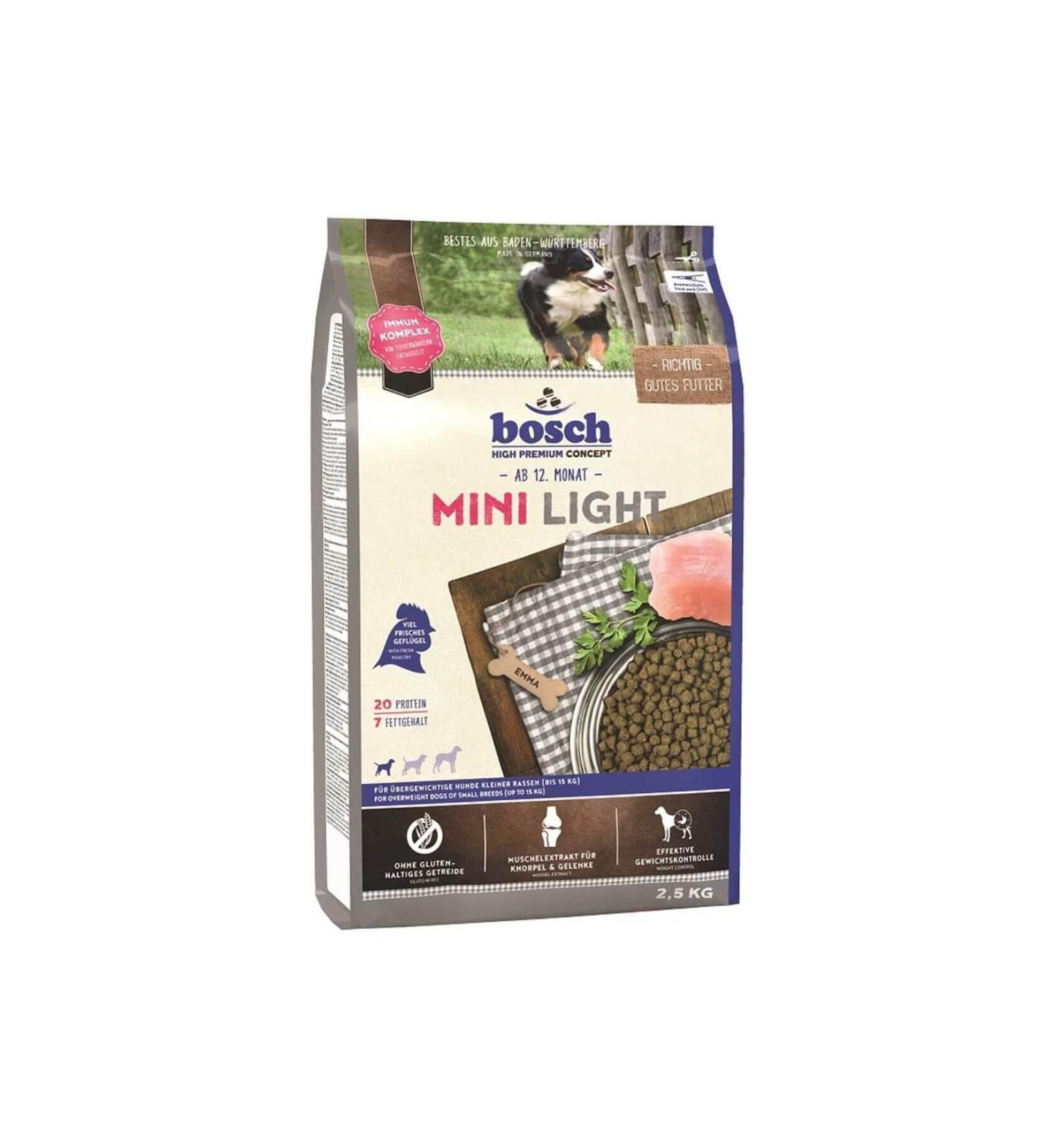 Bosch Mini Light Small Breed Dog Food 2.5 Kg