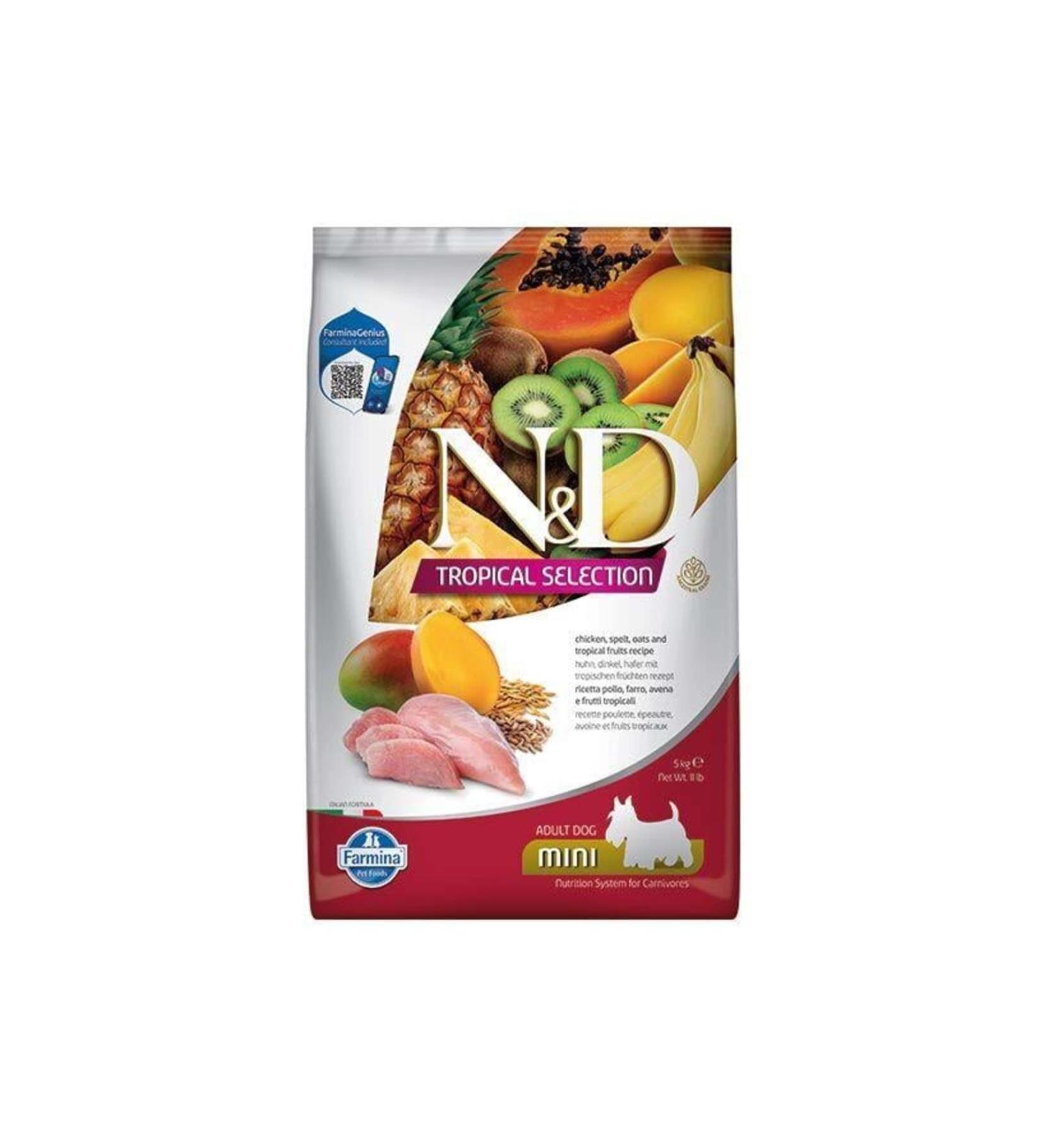 N & D Tropical Chicken Mini Breed Adult Dog Food 1.5 Kg