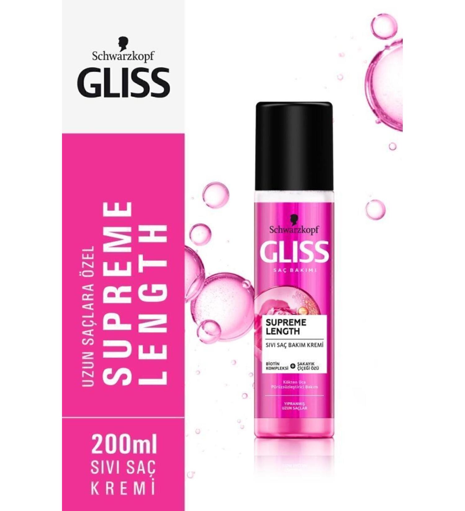 Gliss Schwarzkopf Gliss Supreme Length Liquid Hair Care Conditioner 200 ml - Buy Online on GoSupps.com