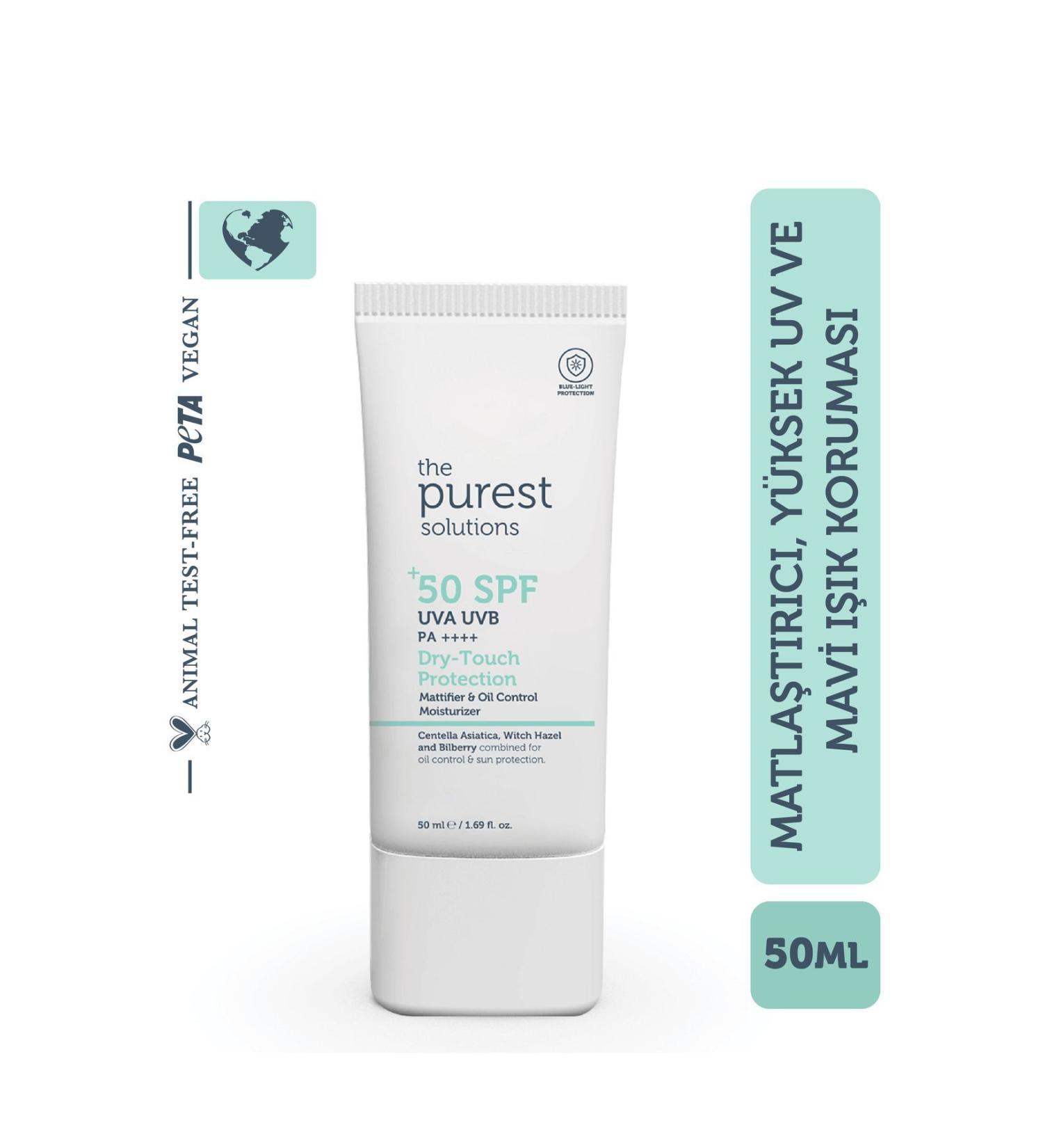 The Purest Solutions Mattifying Sunscreen Cream for Oily and Combination Skin Spf 50 50 Ml. - Buy Online on GoSupps.com