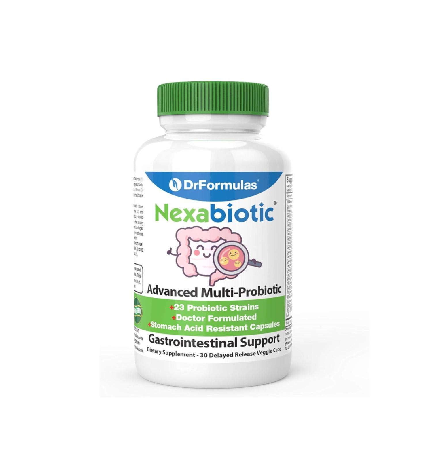 DR Drformulas Nexabiotic 23 Multi Probiotic For Women And Men 17.25 Billion Cfu 30 Vegan Capsules