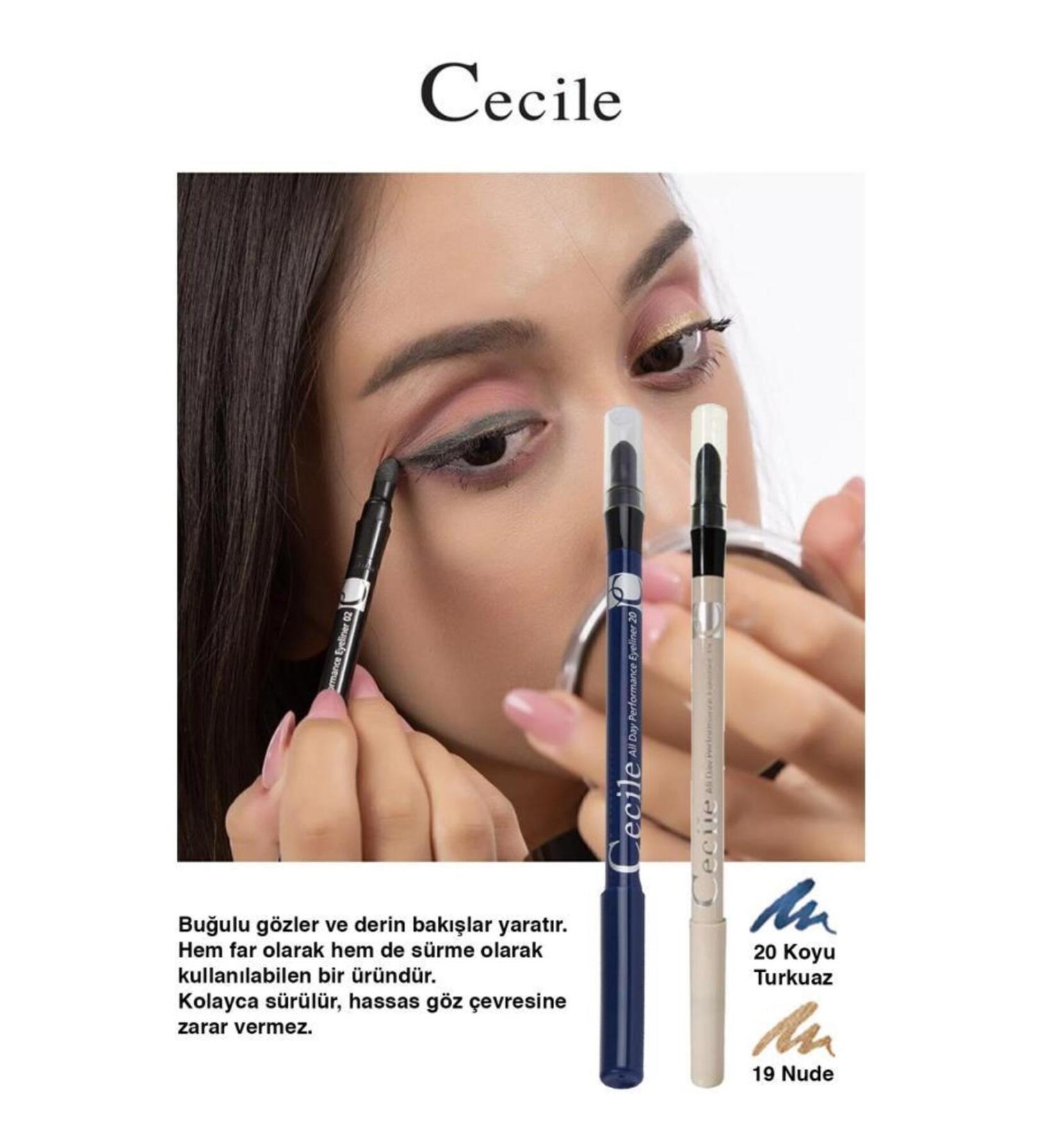 Cecile Eyeliner Set for Daily Use Creating Permanent Bright and Deep Looks 20-19