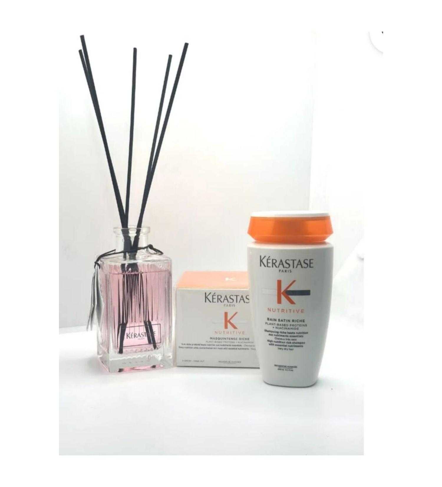 Kerastase NUTRIT VE MASQUINTENSE RICHE MASK / BAIN SATIN RICHE SHAMPOO NESL BEAUTY 321