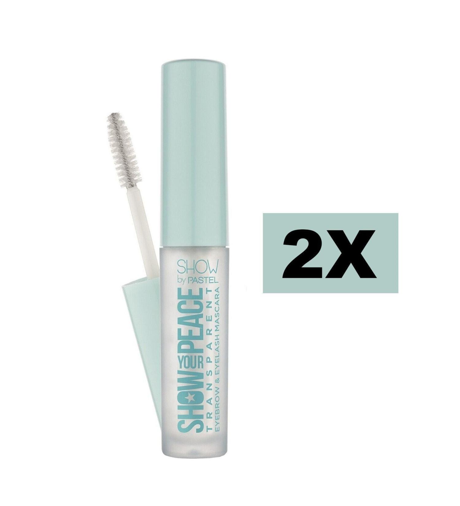 Show by Pastel Show Your Peace Transparent Eyebrow & Eyelash Mascara - 2 Pieces Transparent Eyebrow and Eyelash Mascara