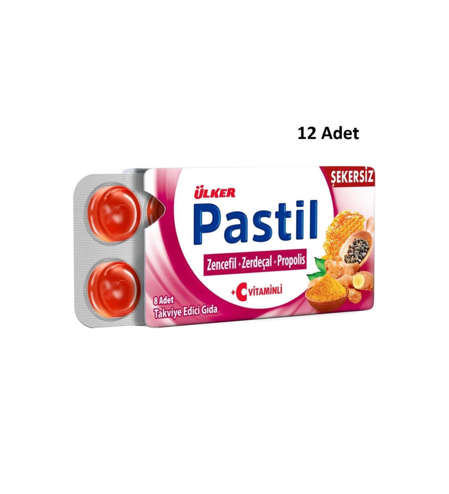 Ulker Ginger Turmeric Propolis 8 Pastilles 12 Pieces
