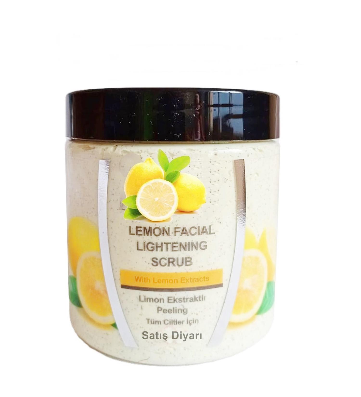 Sales Diyar Lemon Extract Peeling Face and Body Mask Suitable for All Skin Types for a More Lively Skin 500g