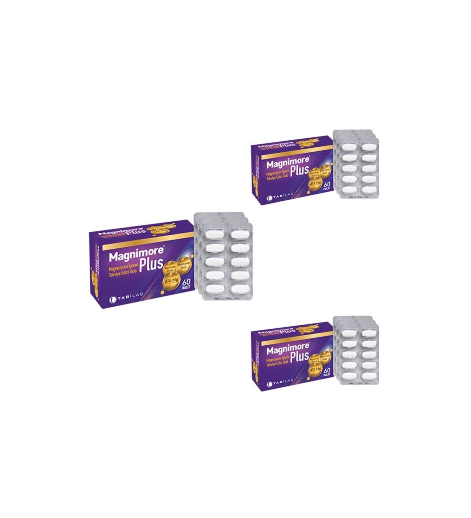 Magnimore Plus 60 Tablets X3 Pieces