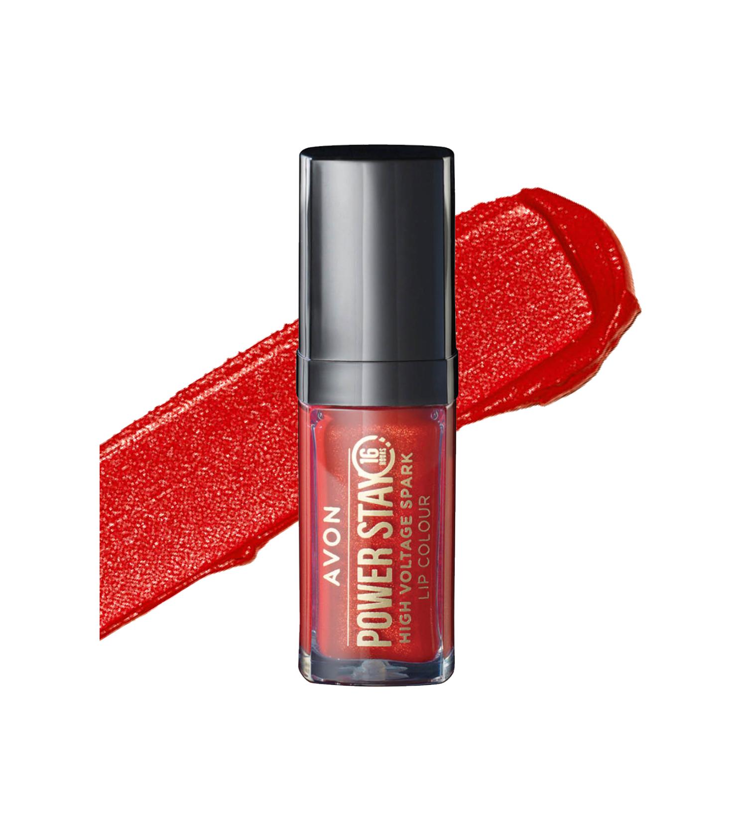 Avon Powerstay High Voltage Spark Likit Ruj Scarlet Flame - Buy Online on GoSupps.com