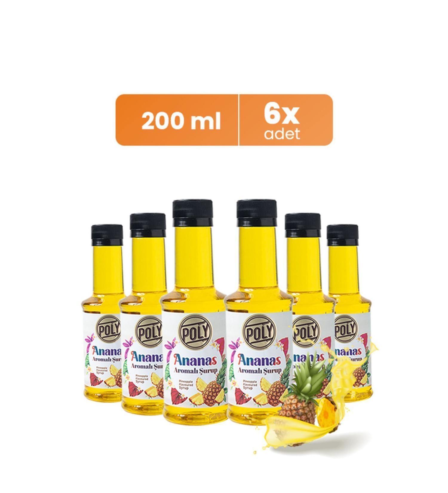 Addis Ababa Coffee 6-Piece Pineapple Flavored Coffee Syrup (6X200 ML.)