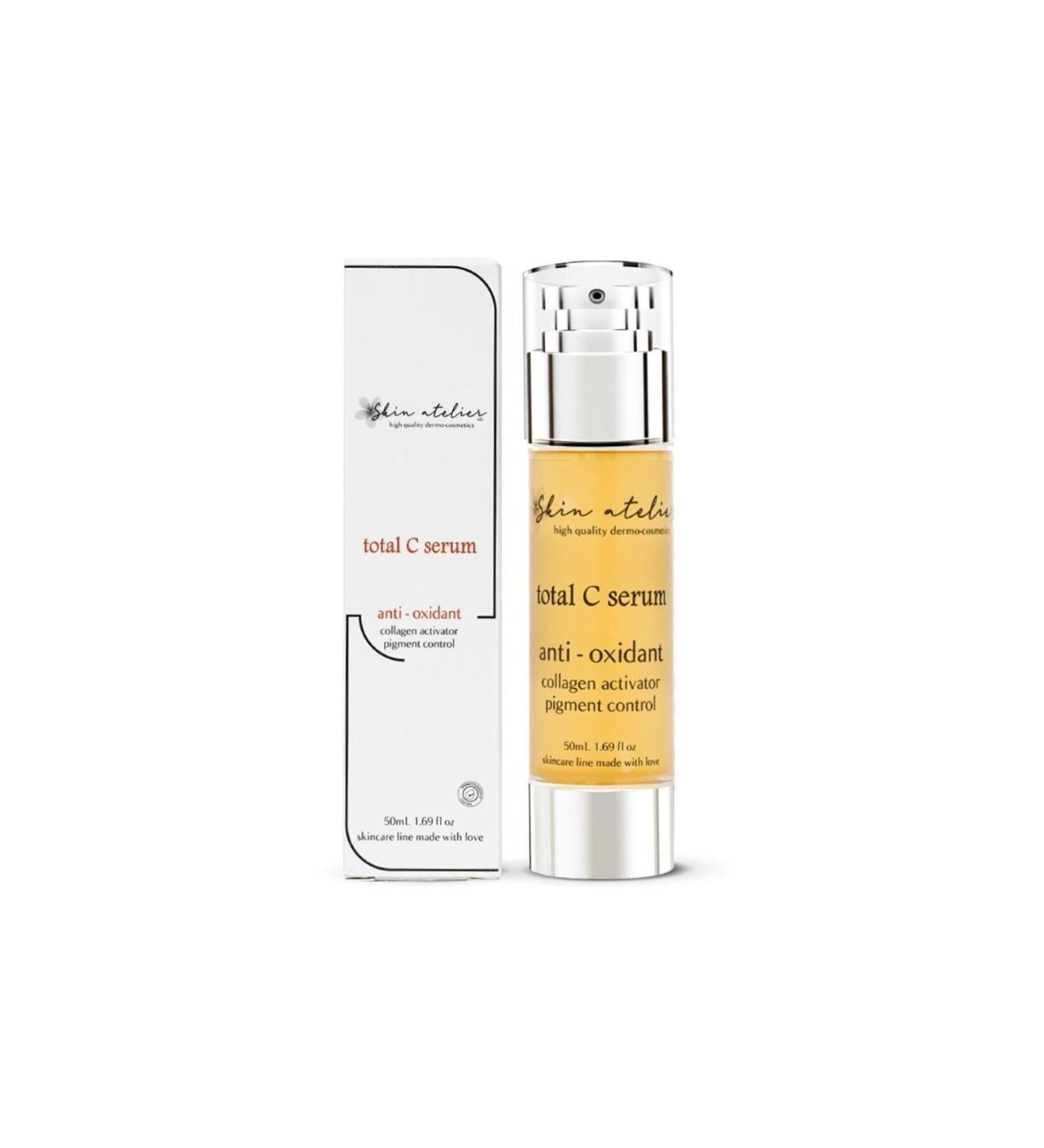 Skin Atelier Anti-Spot Brightening Total Vitamin C Serum with Arbutin and Glutathione 50 ml - Buy Online on GoSupps.com
