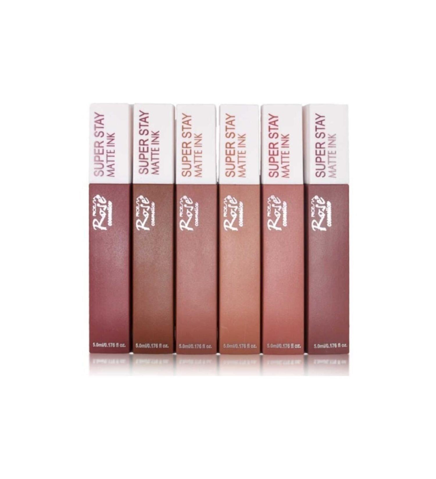Roesia Rose Cosmetics Super Stay Matte 6-Liquid Lipstick Set