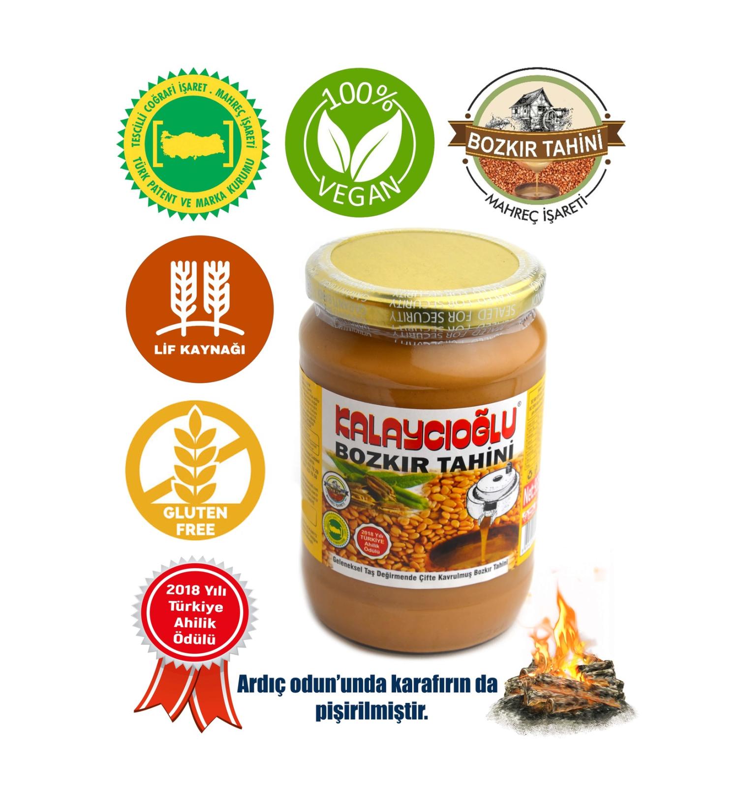 Kalayc o lu Whole Wheat Tahini 700 Gr. Glass