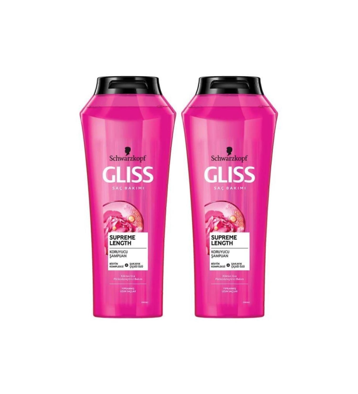 Gliss Gliss Supreme Length Shampoo for Long Hair 500 ml X 2 Pieces