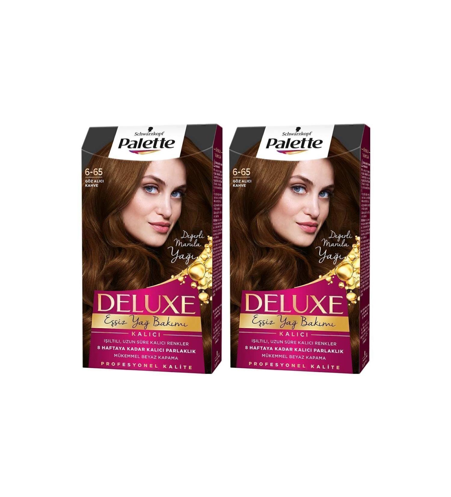 Palette Deluxe 6-65 Glamorous Brown X 2 Hair Dye - Buy Online on GoSupps.com