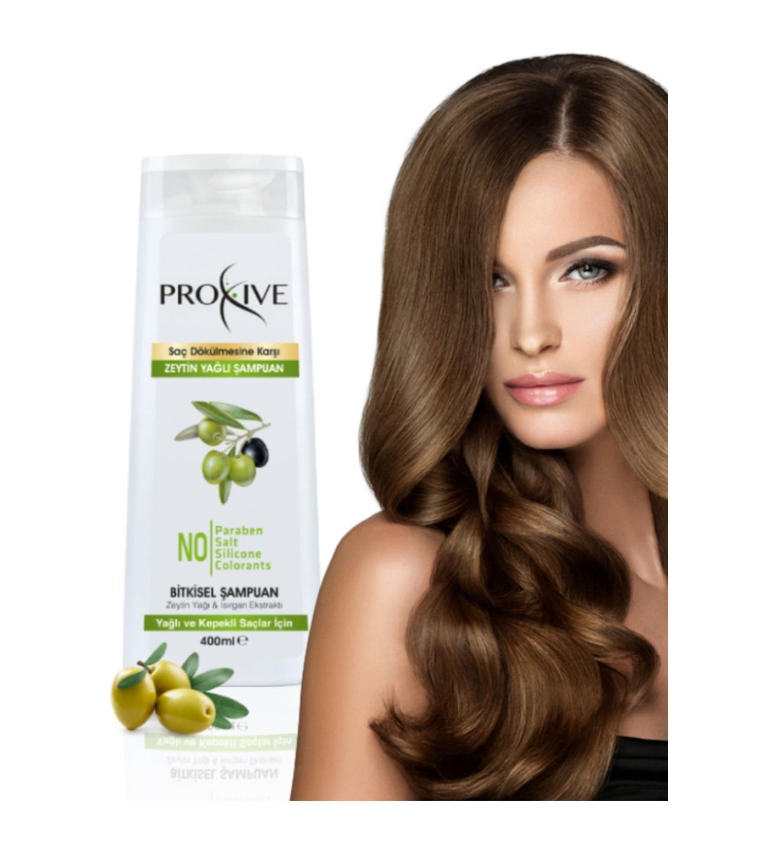 PROX VE Salt-Free Paraben-Free Silicone-Free Dye-Free Anti-Dandruff and Itch Olive Oil Shampoo 400 ml - Buy Online on GoSupps.com