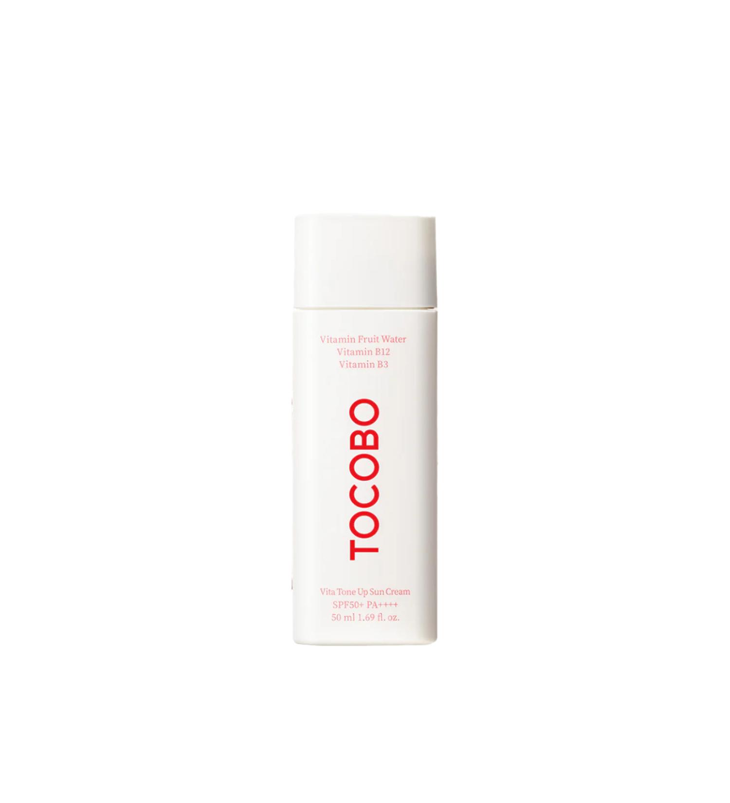 TOCOBO Vita Tone Up Sun Cream SPF50+ PA++++ 50ml - Tone Equalizing Vegan Sunscreen - Buy Online on GoSupps.com