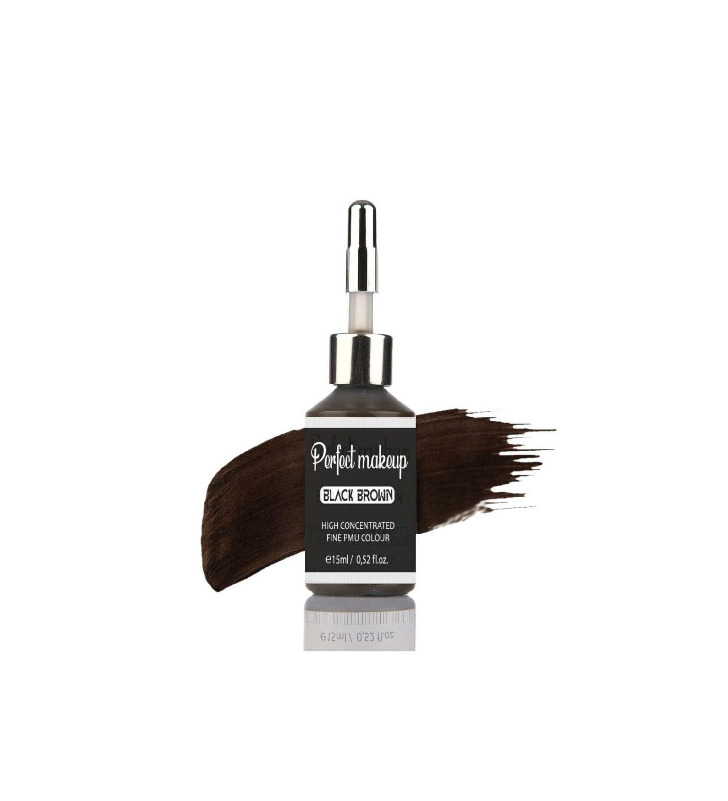 Perfect Makeup Permanent Makeup Dye - Black Brown 15ml