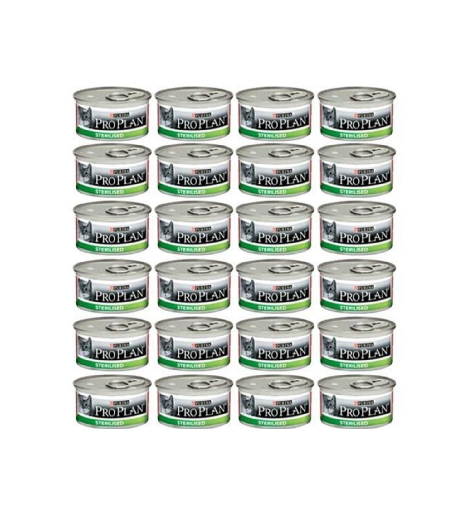 Pro Plan Sterilized Salmon Sterilized Cat Canned Food 85 Gr X 24 Pieces